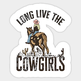 Long Live Howdy Rodeo Western Country Southern Cowgirls Sticker